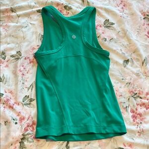lululemon athletica Green Racerback Tank Top